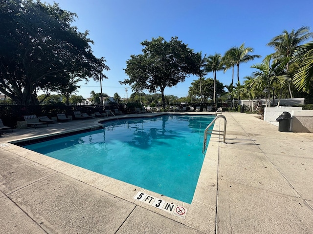 view of pool with a patio