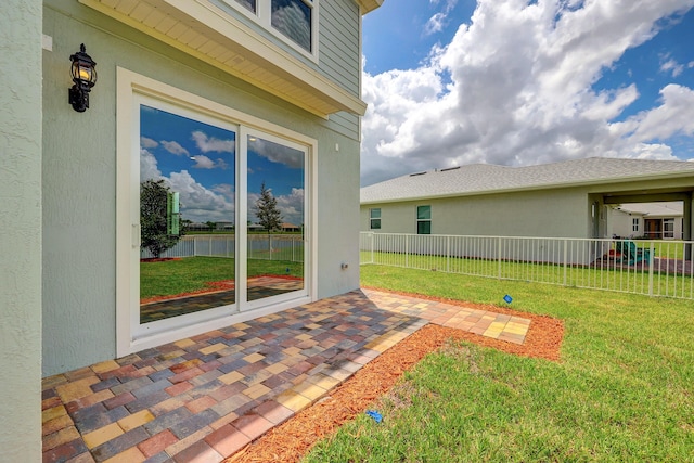 view of yard with a patio