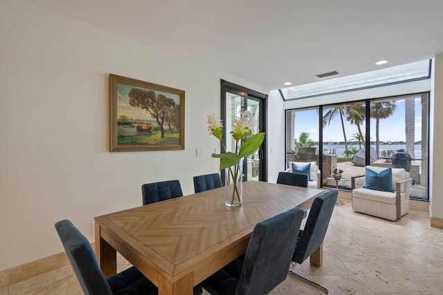 view of dining room