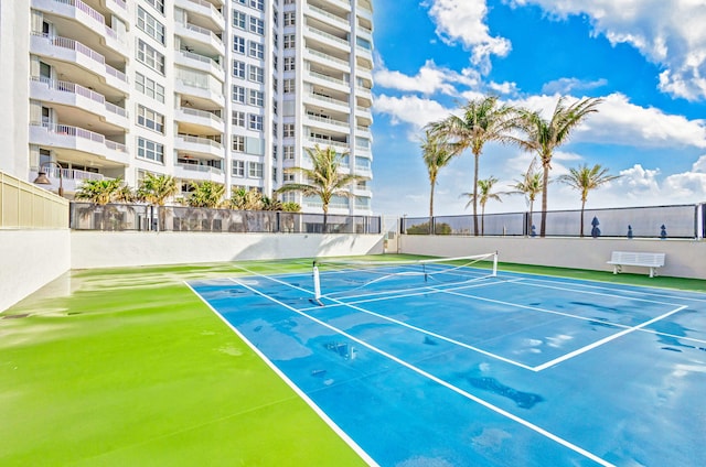 view of tennis court