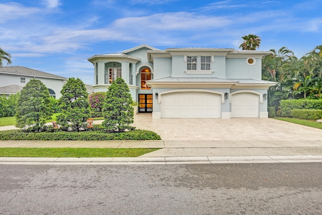 view of front of house featuring a garage