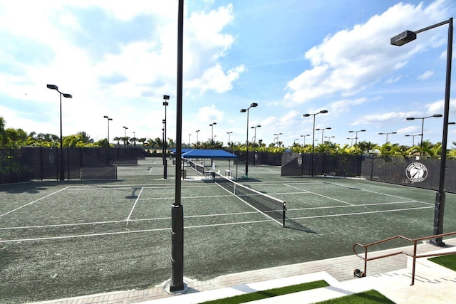 view of tennis court