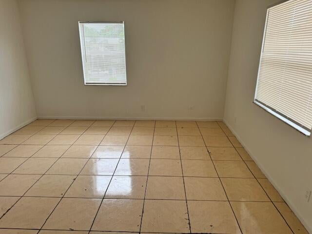 view of tiled empty room