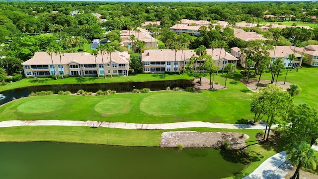 view of property's community with a water view