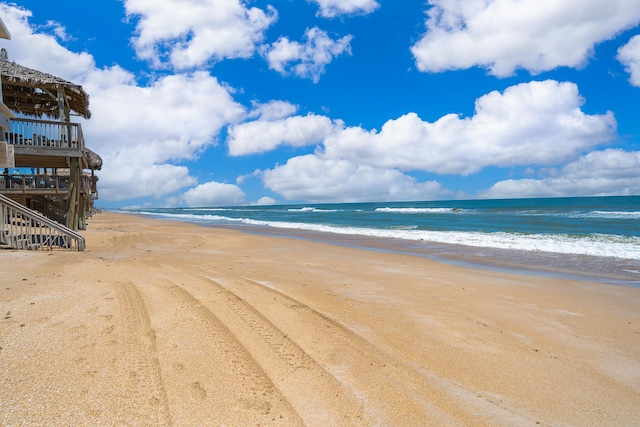 water view with a beach view