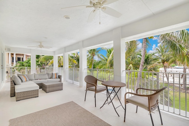 sunroom with visible vents