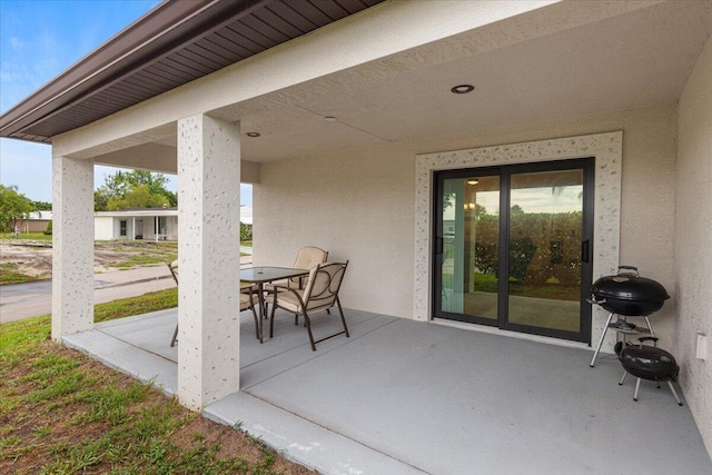 view of patio / terrace with area for grilling