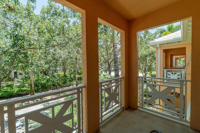 view of balcony