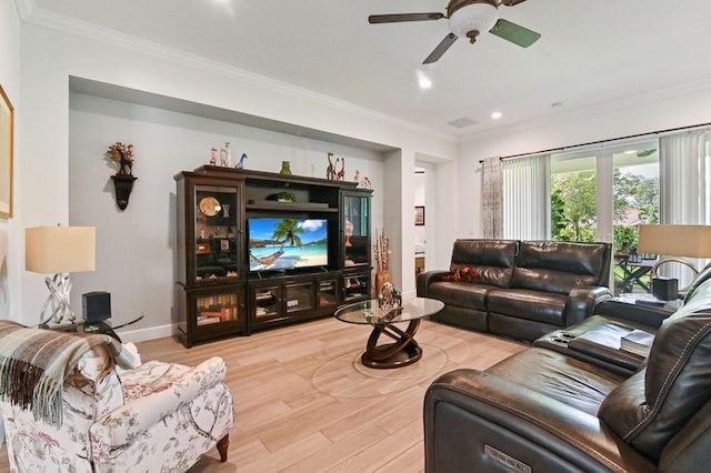 office area featuring hardwood / wood-style flooring and ornamental molding