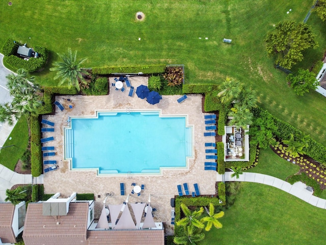 birds eye view of property