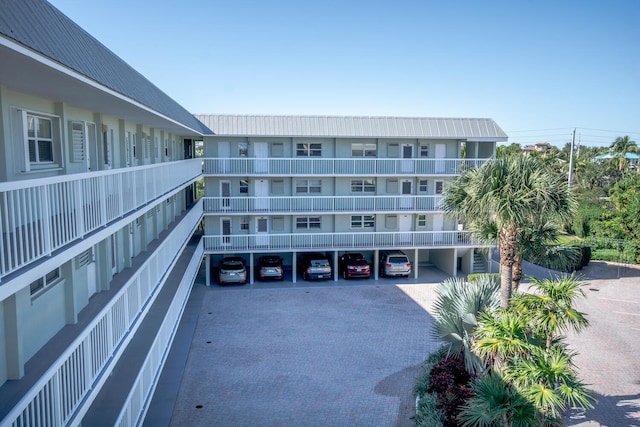 view of property with a carport