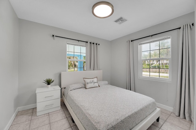 view of tiled bedroom