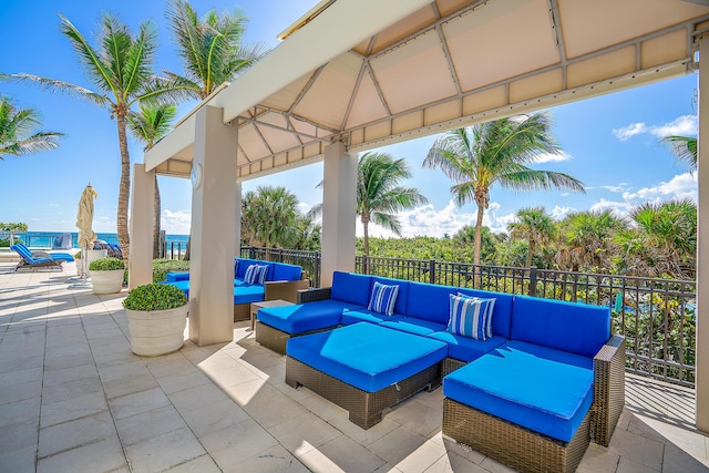 view of patio / terrace featuring an outdoor hangout area