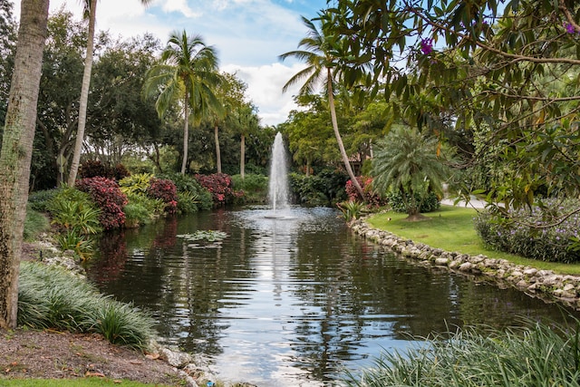 view of water feature