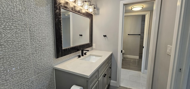 bathroom featuring vanity