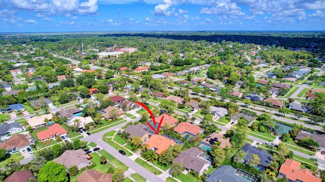 birds eye view of property