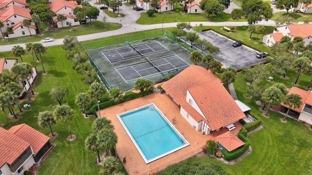 birds eye view of property