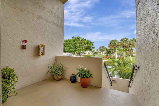 view of balcony