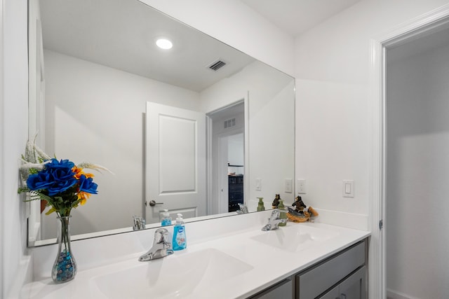 bathroom featuring vanity