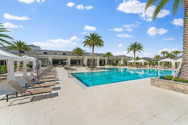 pool featuring a patio