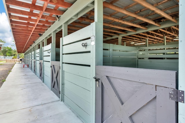 view of horse barn