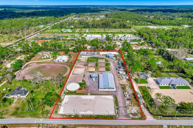 birds eye view of property