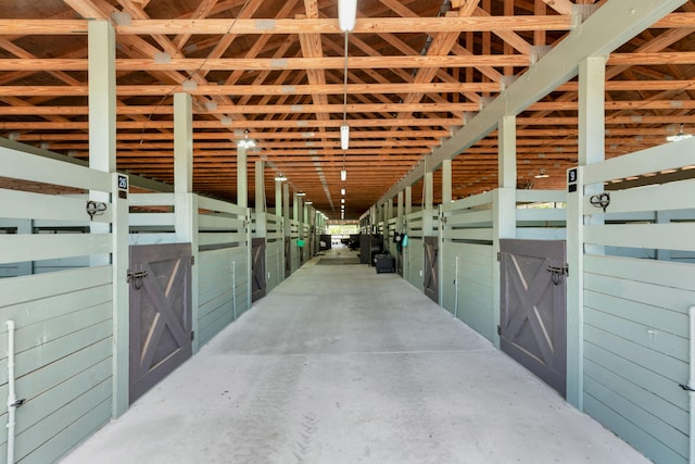 view of horse barn