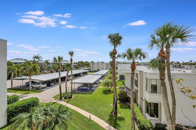 exterior space featuring a lawn