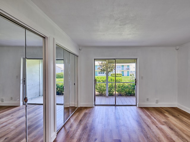 empty room featuring light wood-type flooring