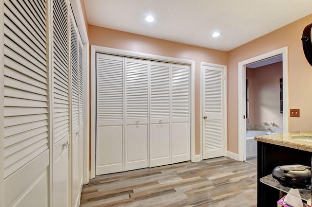 interior space featuring light hardwood / wood-style flooring