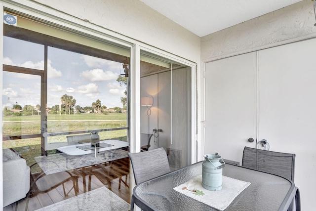 view of sunroom / solarium