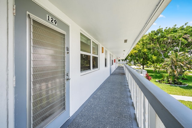 view of balcony