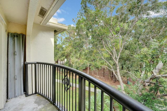 view of balcony