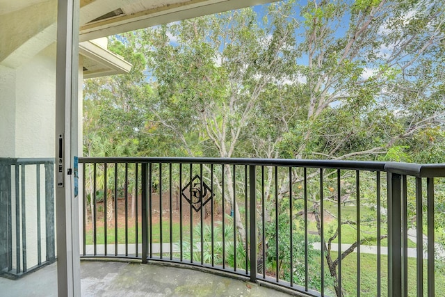 view of balcony