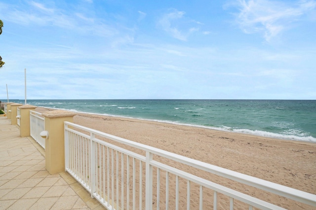 water view featuring a view of the beach