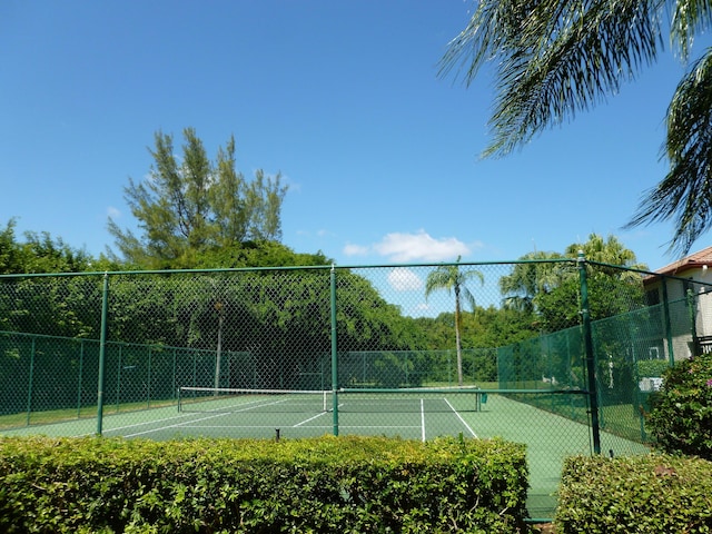 view of tennis court