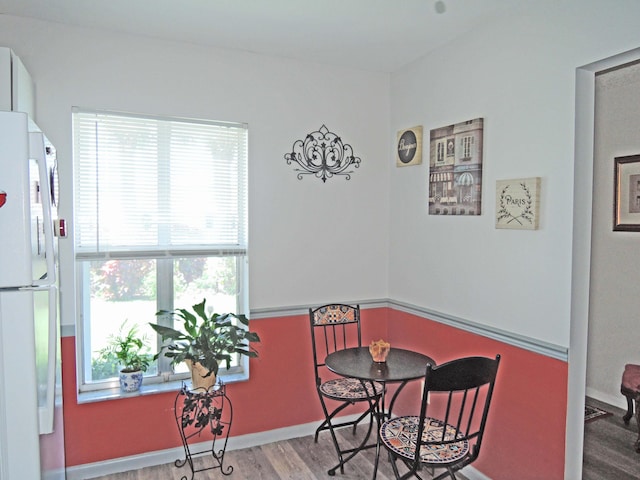 dining room featuring wood-type flooring