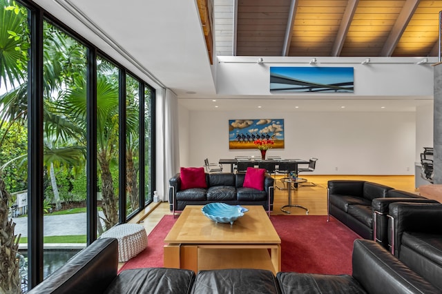 living room featuring wood-type flooring