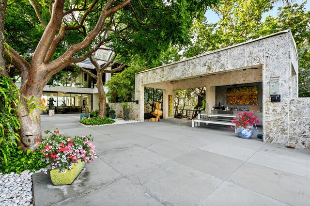 exterior space with a patio