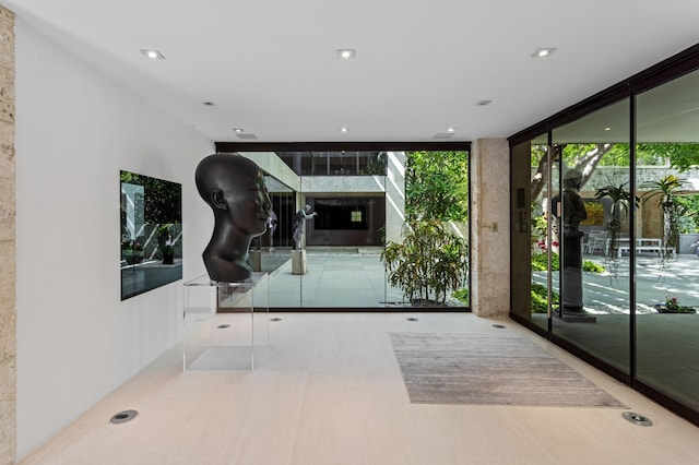 interior space featuring a wealth of natural light and expansive windows