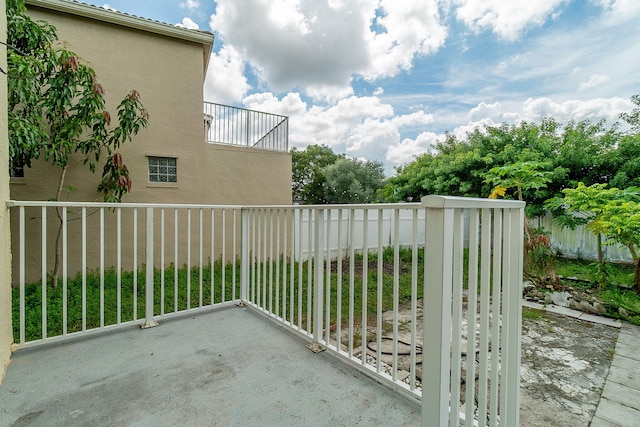 view of balcony