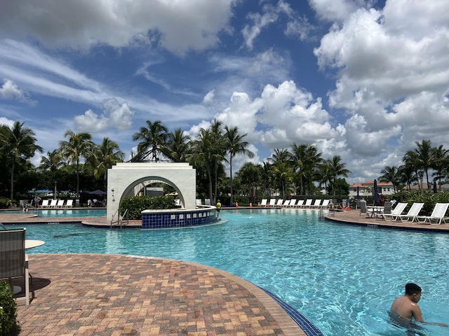 view of pool