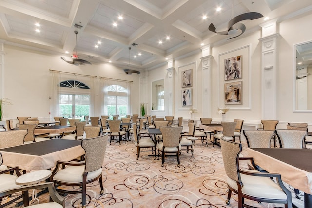 view of dining area