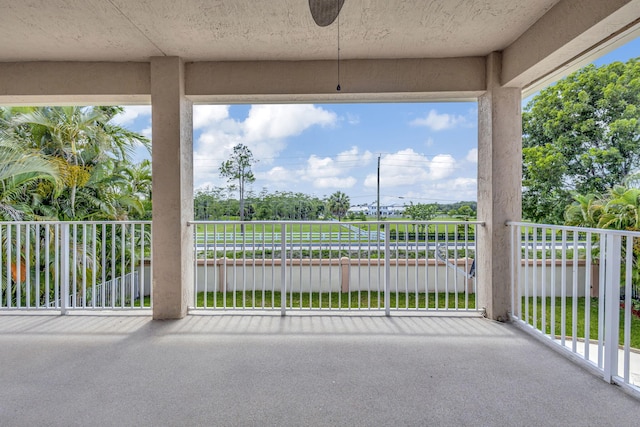 view of patio / terrace featuring a balcony