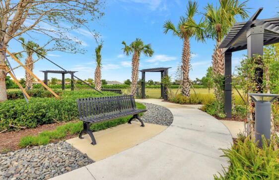 view of property's community with a pergola