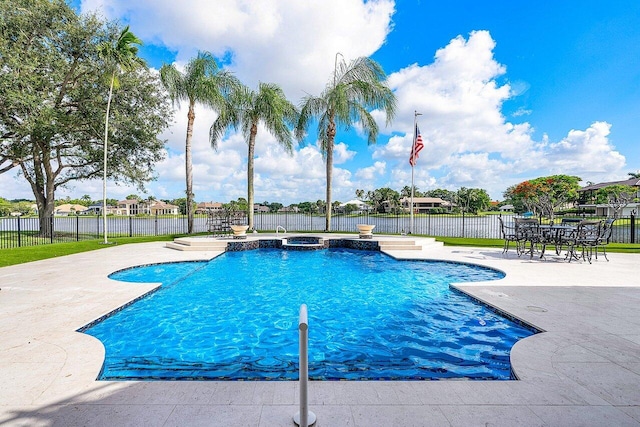 view of pool with a patio area