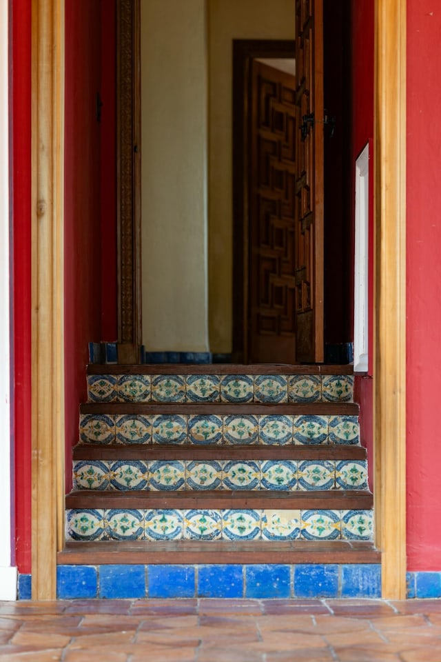 view of stairway