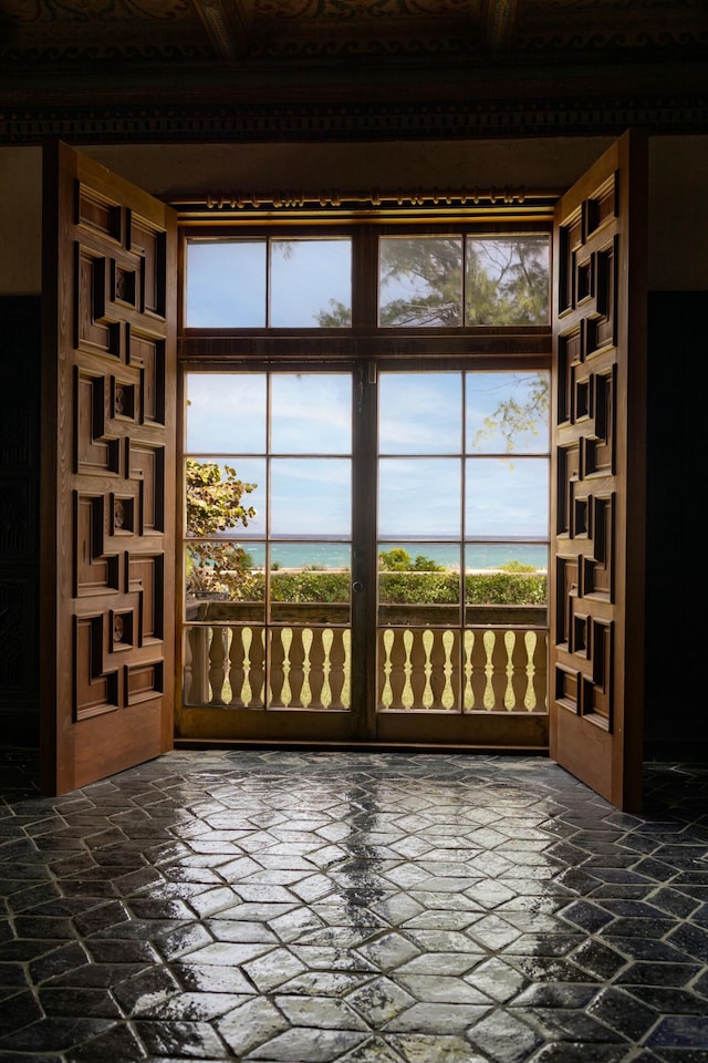 view of spare room