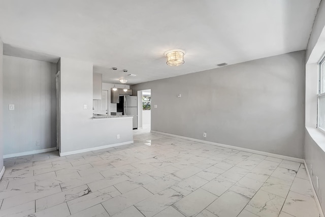 view of unfurnished living room