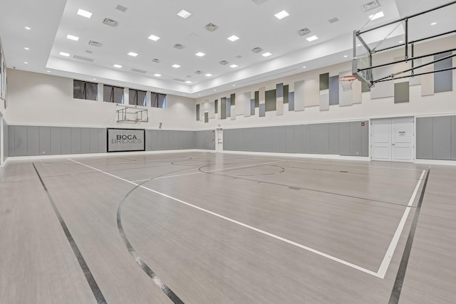 view of sport court featuring community basketball court